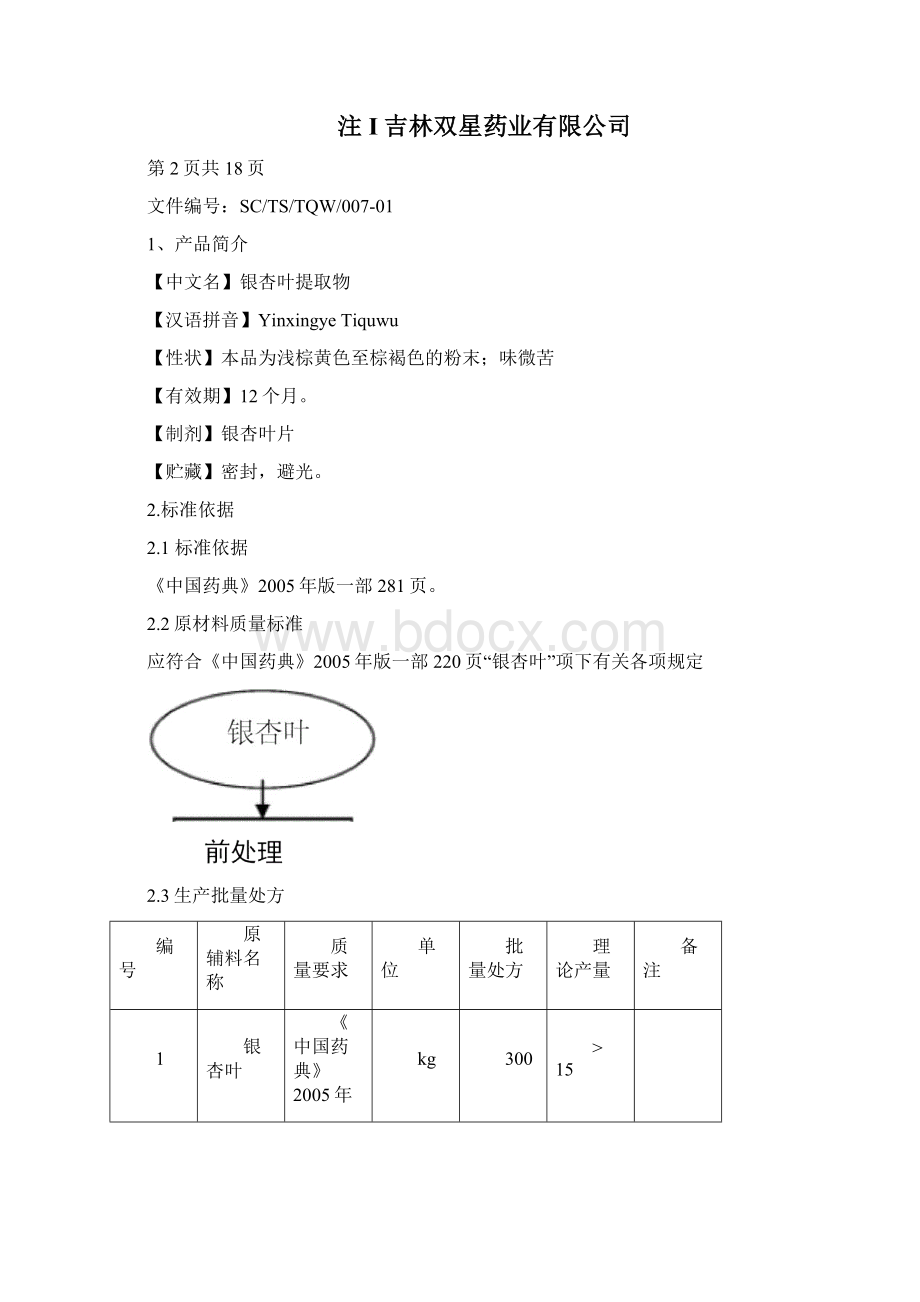 07银杏叶提取物生产工艺规程doc.docx_第2页