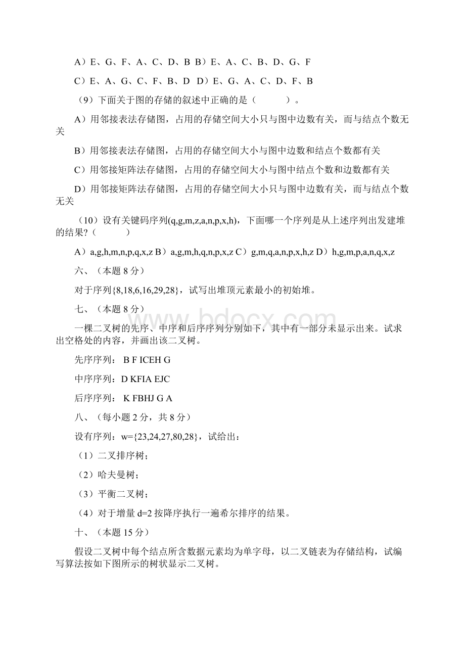 四川大学数据结构期终复习.docx_第2页