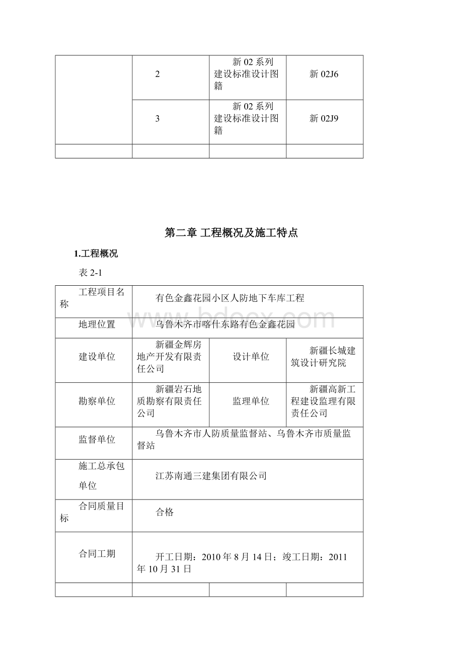 色有金鑫花园小区人防地下车库工程施工组织设计.docx_第3页