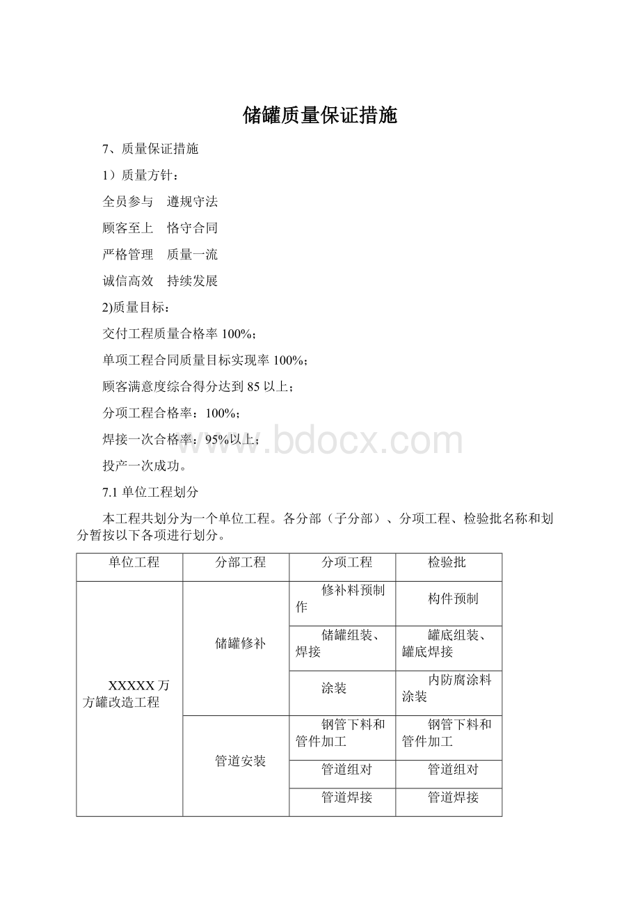 储罐质量保证措施Word下载.docx