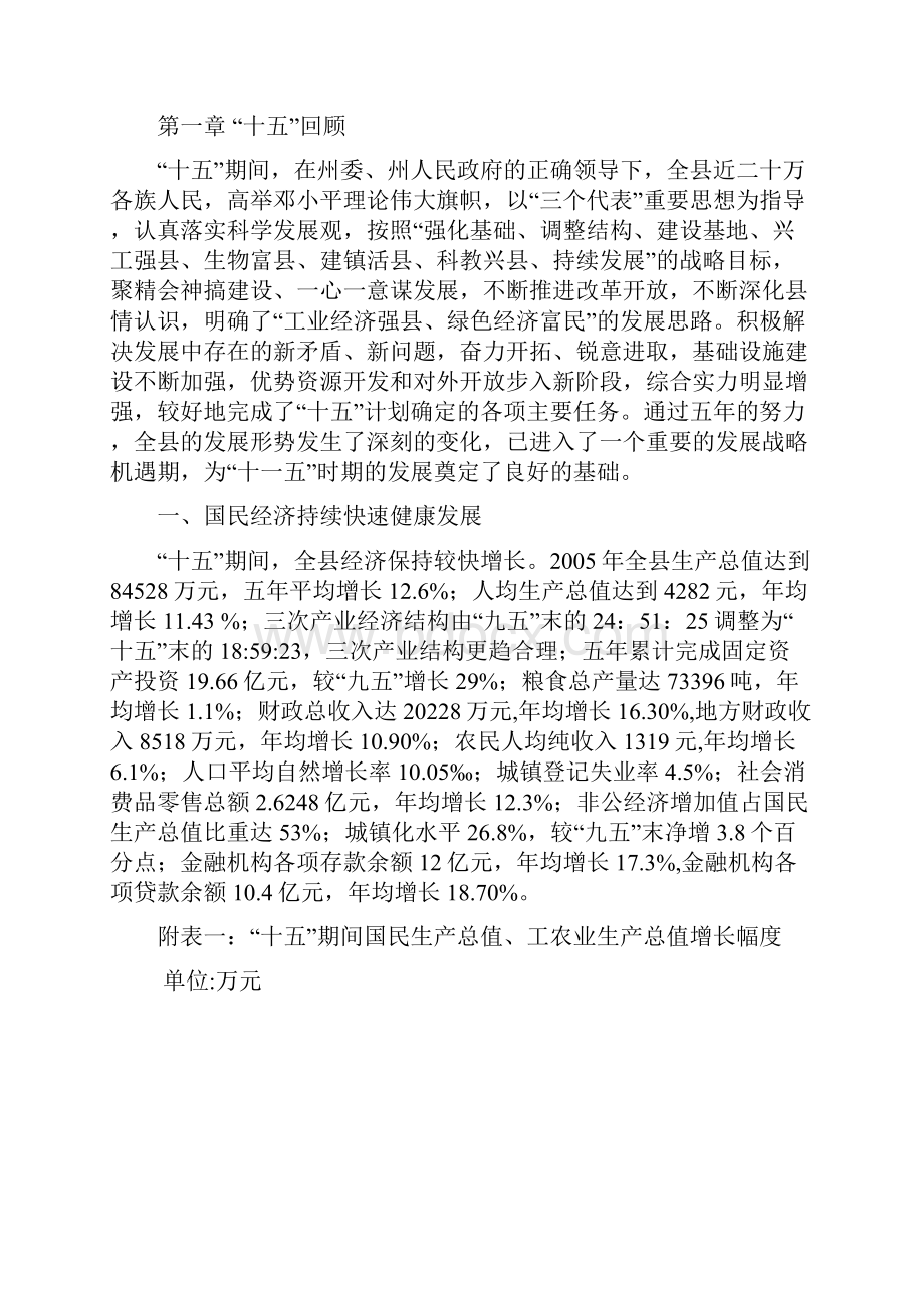 兰坪白族普米族自治县国民经济和社会发展第十一个五年规划纲要.docx_第2页