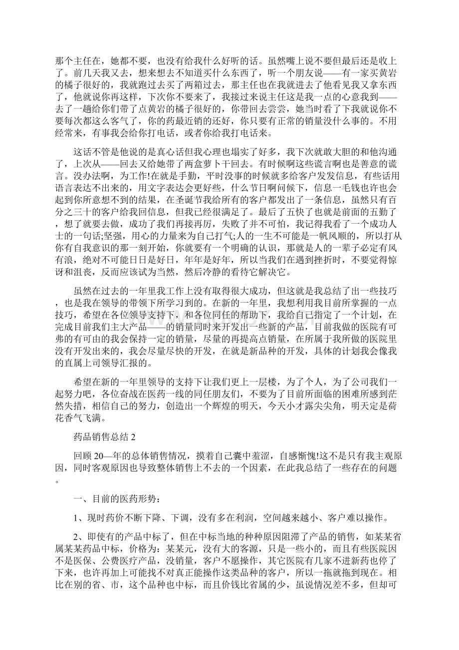 药品销售行业总结.docx_第2页