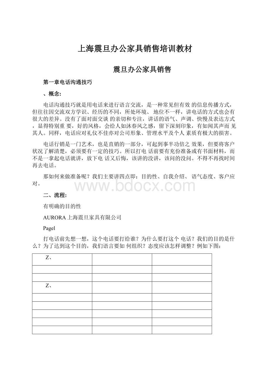 上海震旦办公家具销售培训教材Word文档下载推荐.docx_第1页