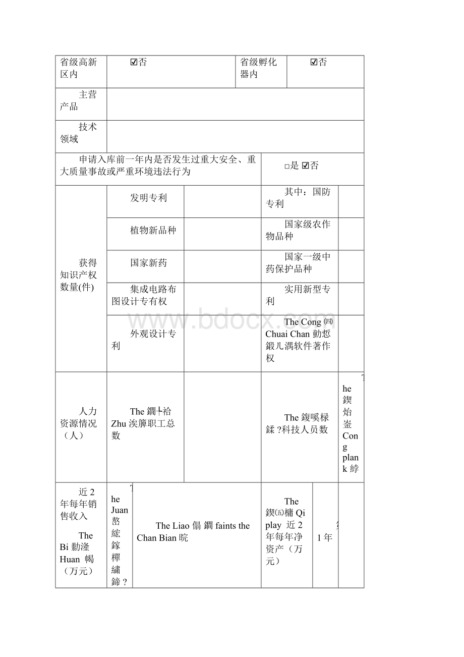 最新江苏省高新技术企业培育库入库申请书资料Word文档下载推荐.docx_第2页