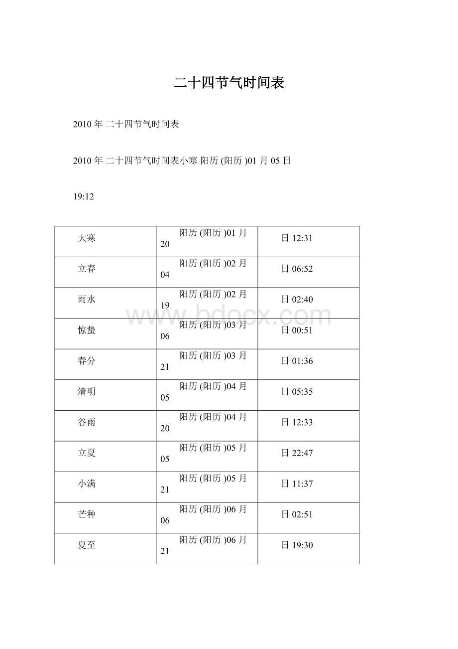 二十四节气时间表.docx_第1页