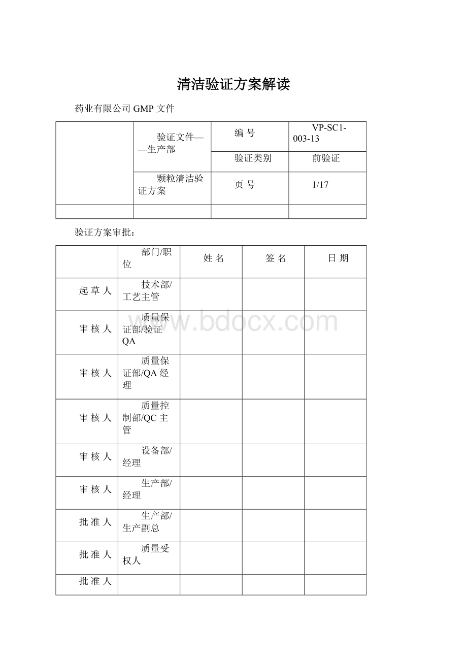 清洁验证方案解读.docx