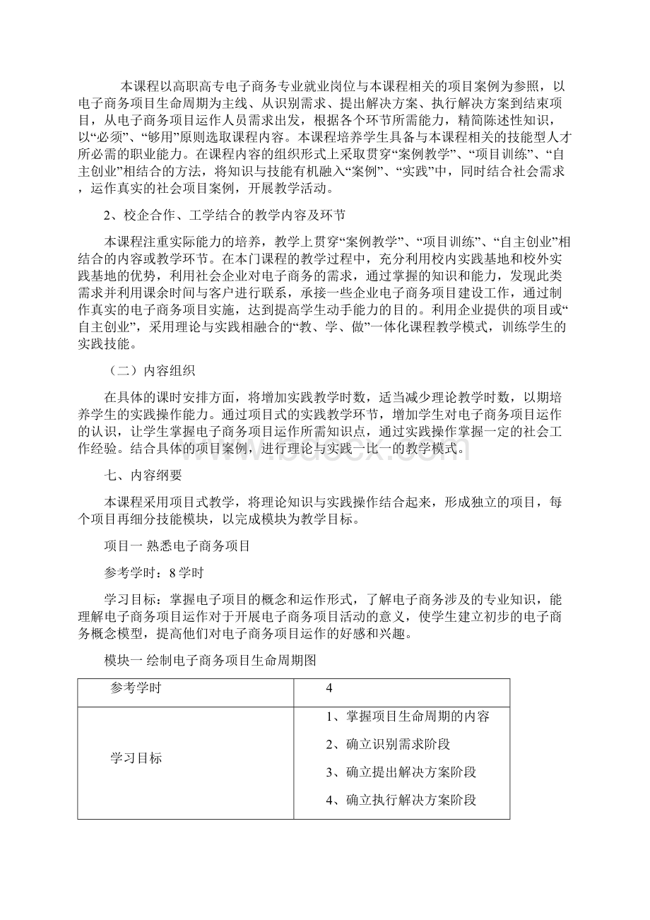 电子商务项目运作课程标准文档格式.docx_第3页