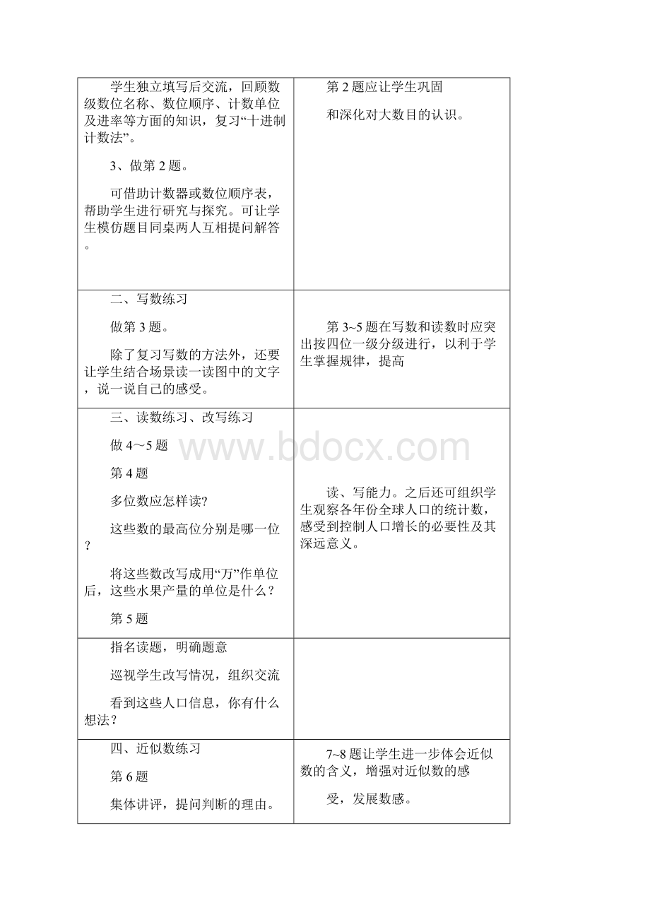 完整打印版小学四年级上册数学教案江苏版Word下载.docx_第2页