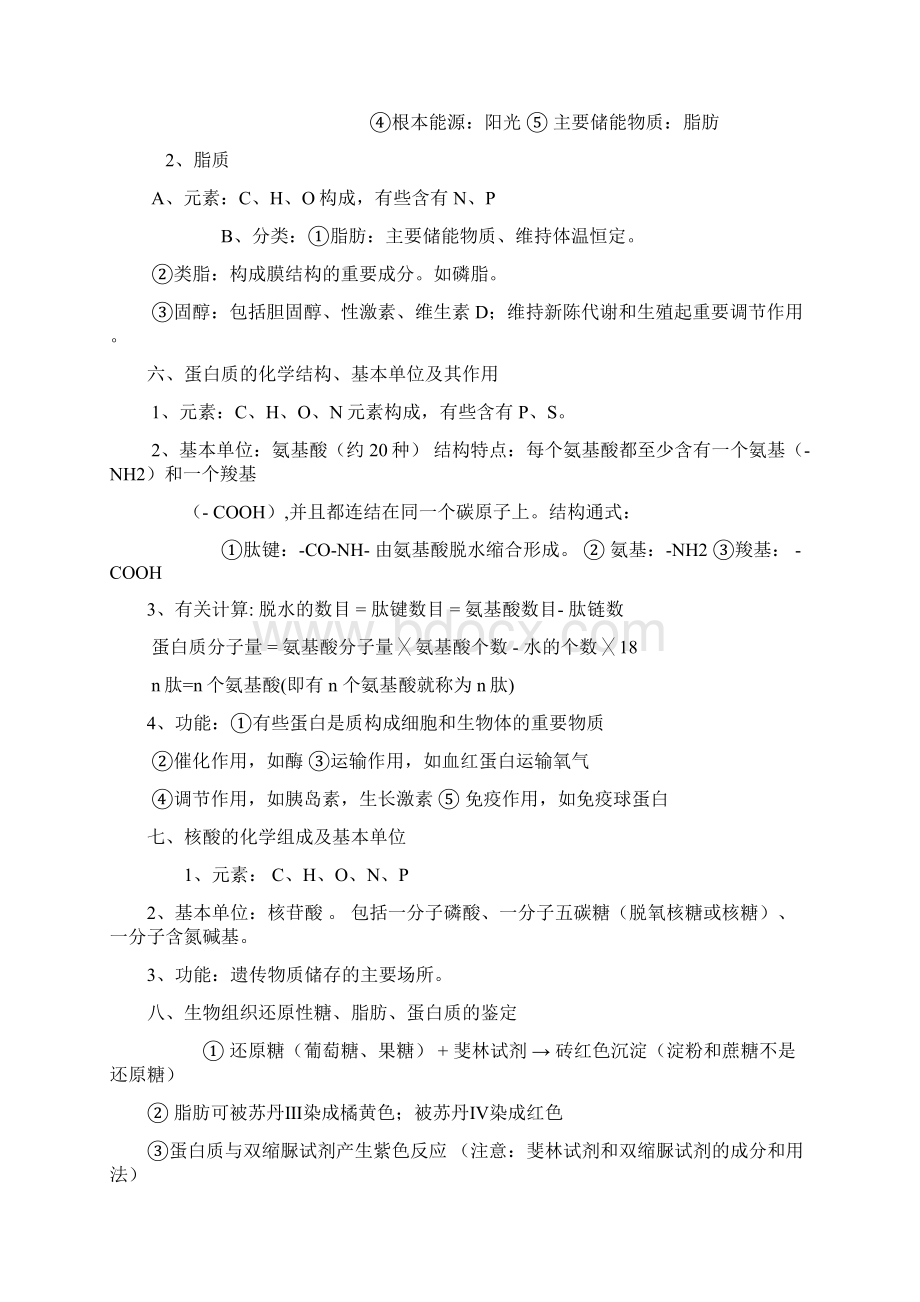 高中生物会考必备知识清单文档格式.docx_第2页