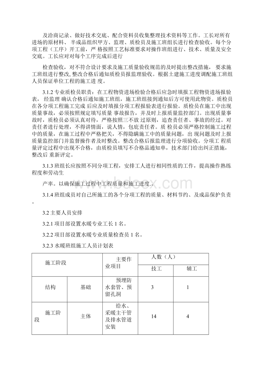 振四街城中村给排水及采暖工程施工方案.docx_第3页