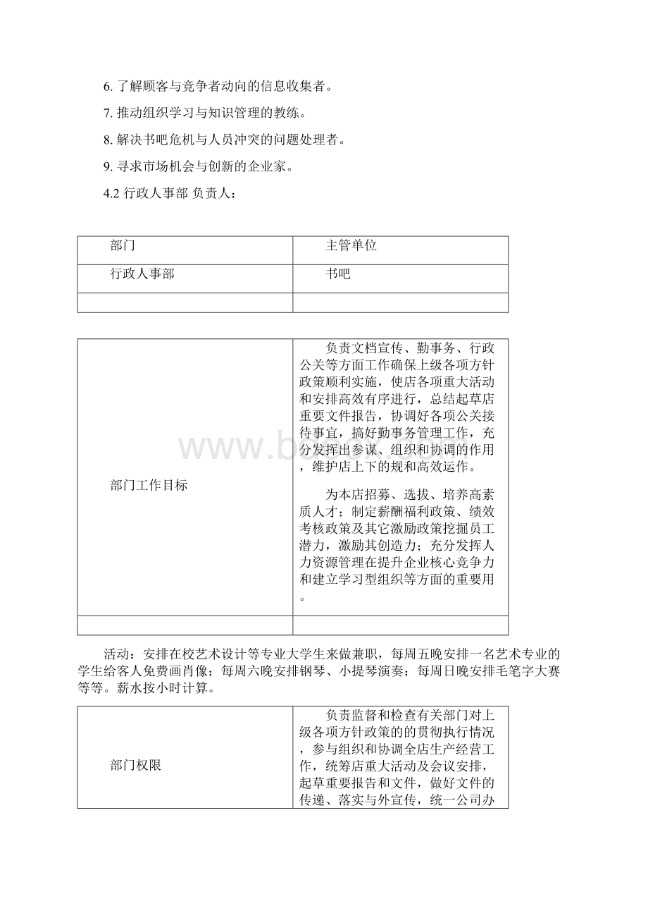 甜品书吧创业项目商业计划书.docx_第3页