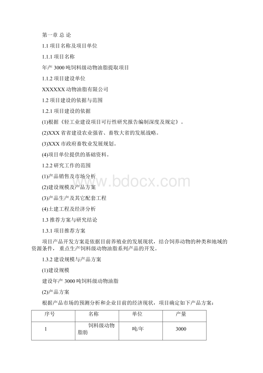 年产3000吨饲料级动物油脂提取项目可行性研究报告.docx_第2页