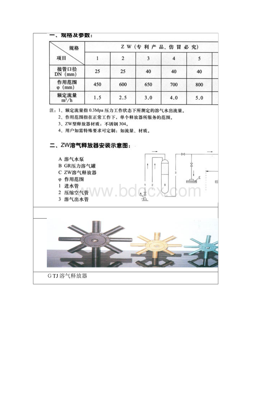 气浮溶气释放器选型和图样及安装方式.docx_第3页