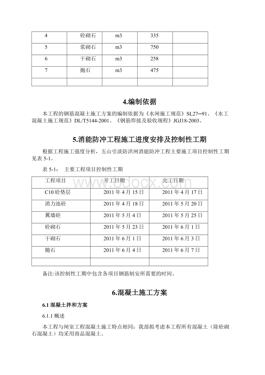 水闸消能防冲及铺盖工程施工方案.docx_第2页