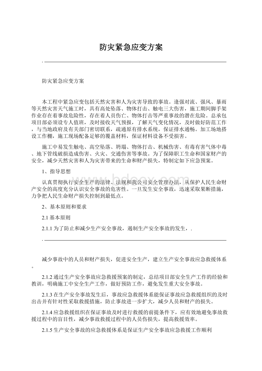 防灾紧急应变方案.docx