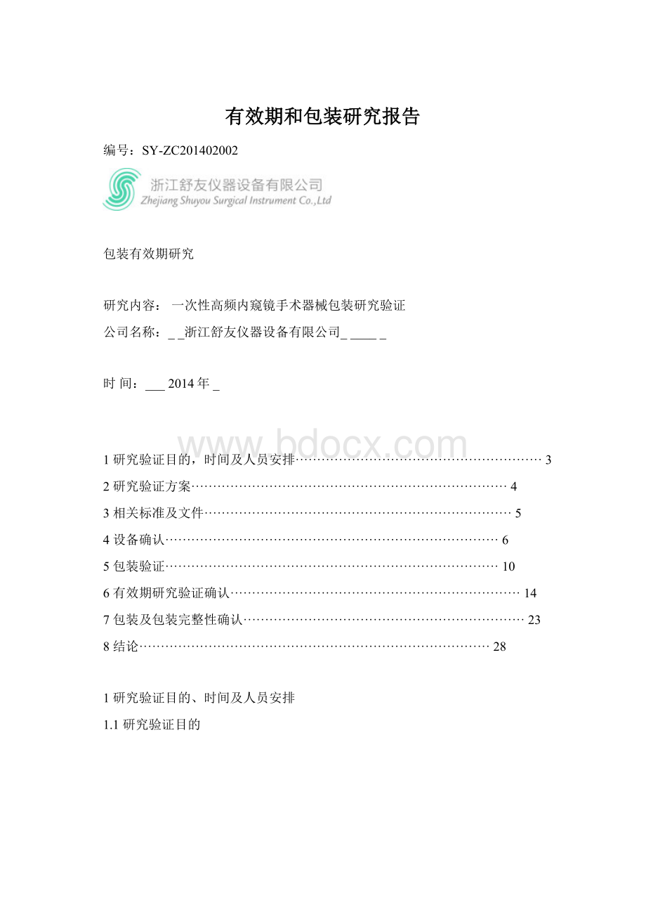 有效期和包装研究报告Word下载.docx_第1页