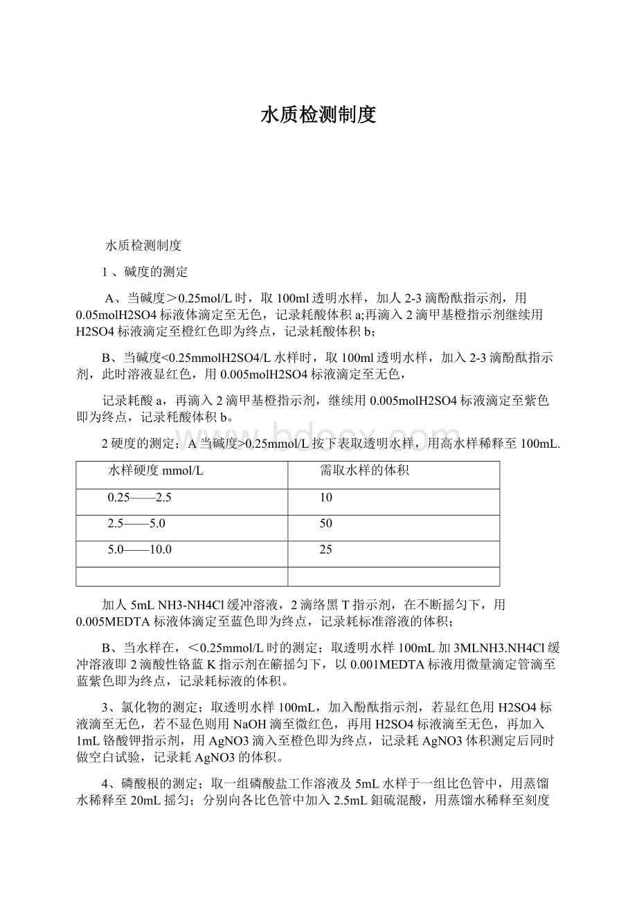 水质检测制度Word下载.docx_第1页