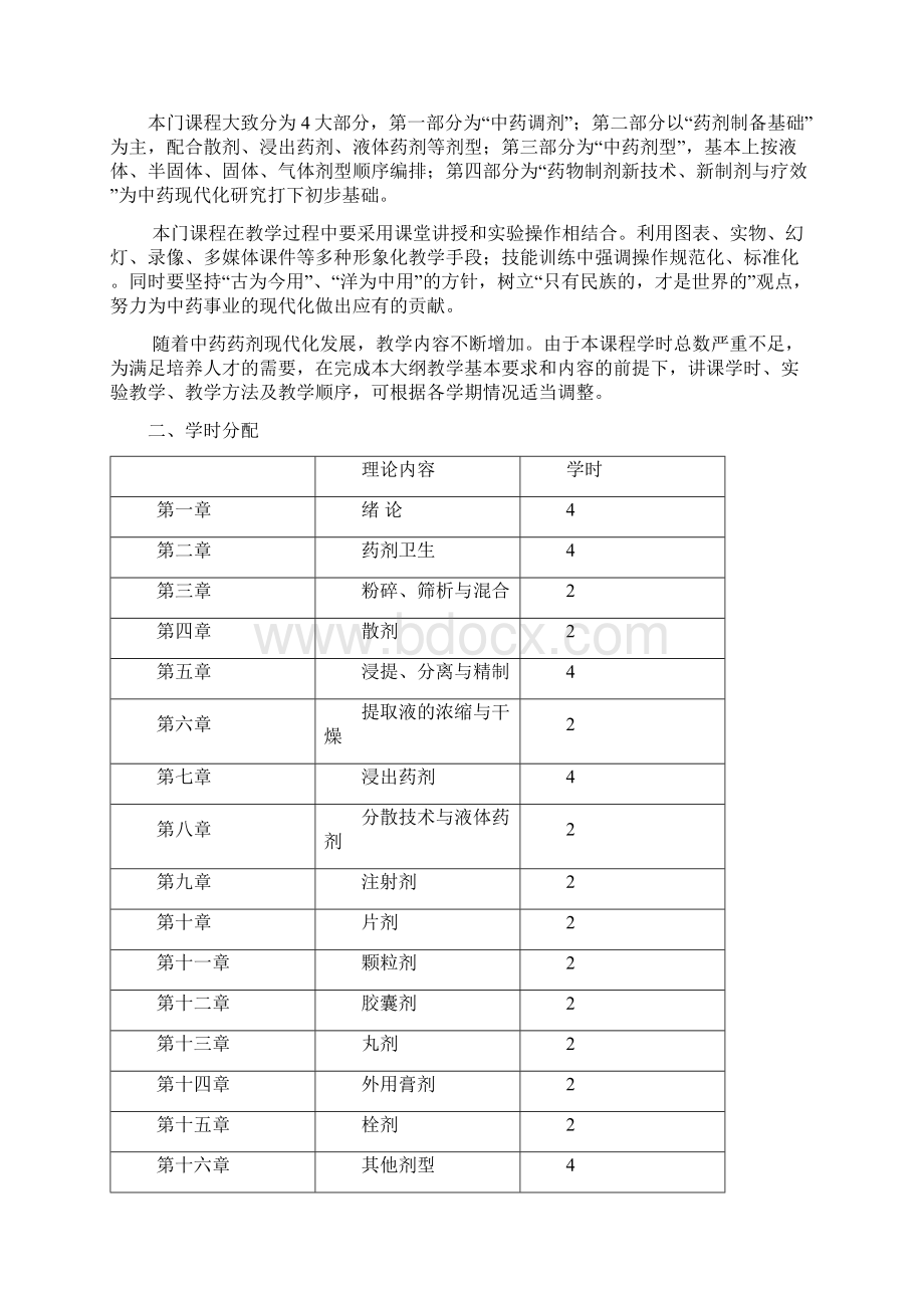 中药药剂学教学大纲.docx_第2页