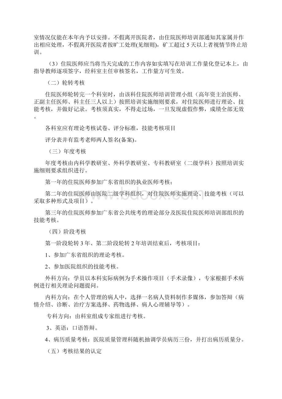 住院医师培训各项管理制度Word格式.docx_第3页