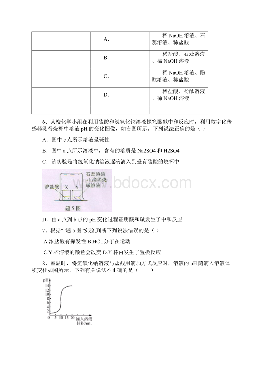 中考化学《酸碱盐》综合练习题.docx_第2页