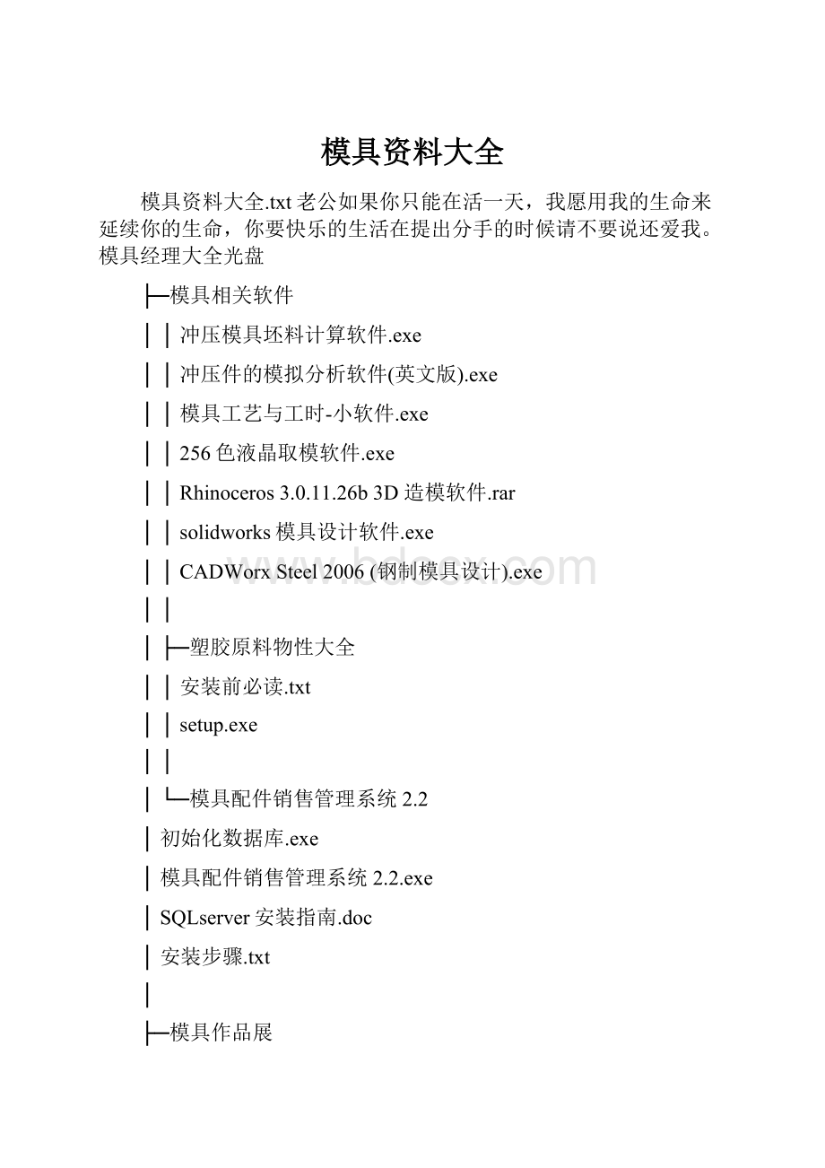 模具资料大全Word格式.docx_第1页