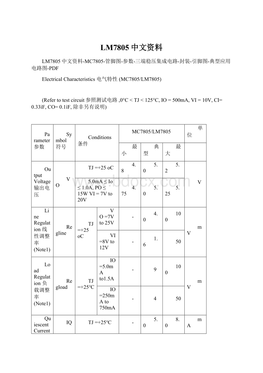 LM7805中文资料.docx