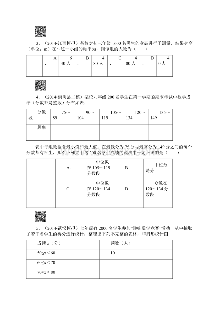 频数和频率基础题30道选择题附答案.docx_第2页