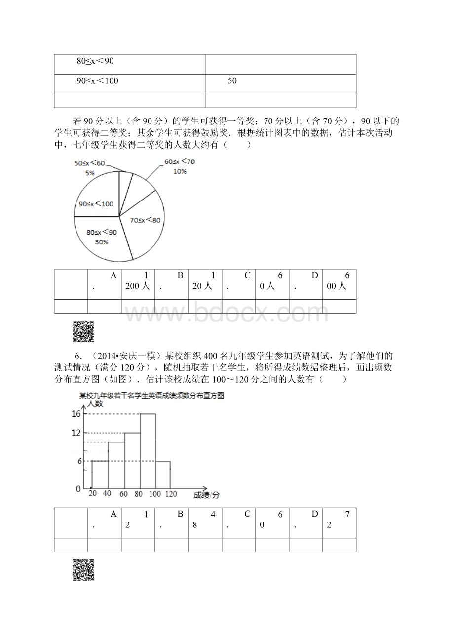 频数和频率基础题30道选择题附答案.docx_第3页