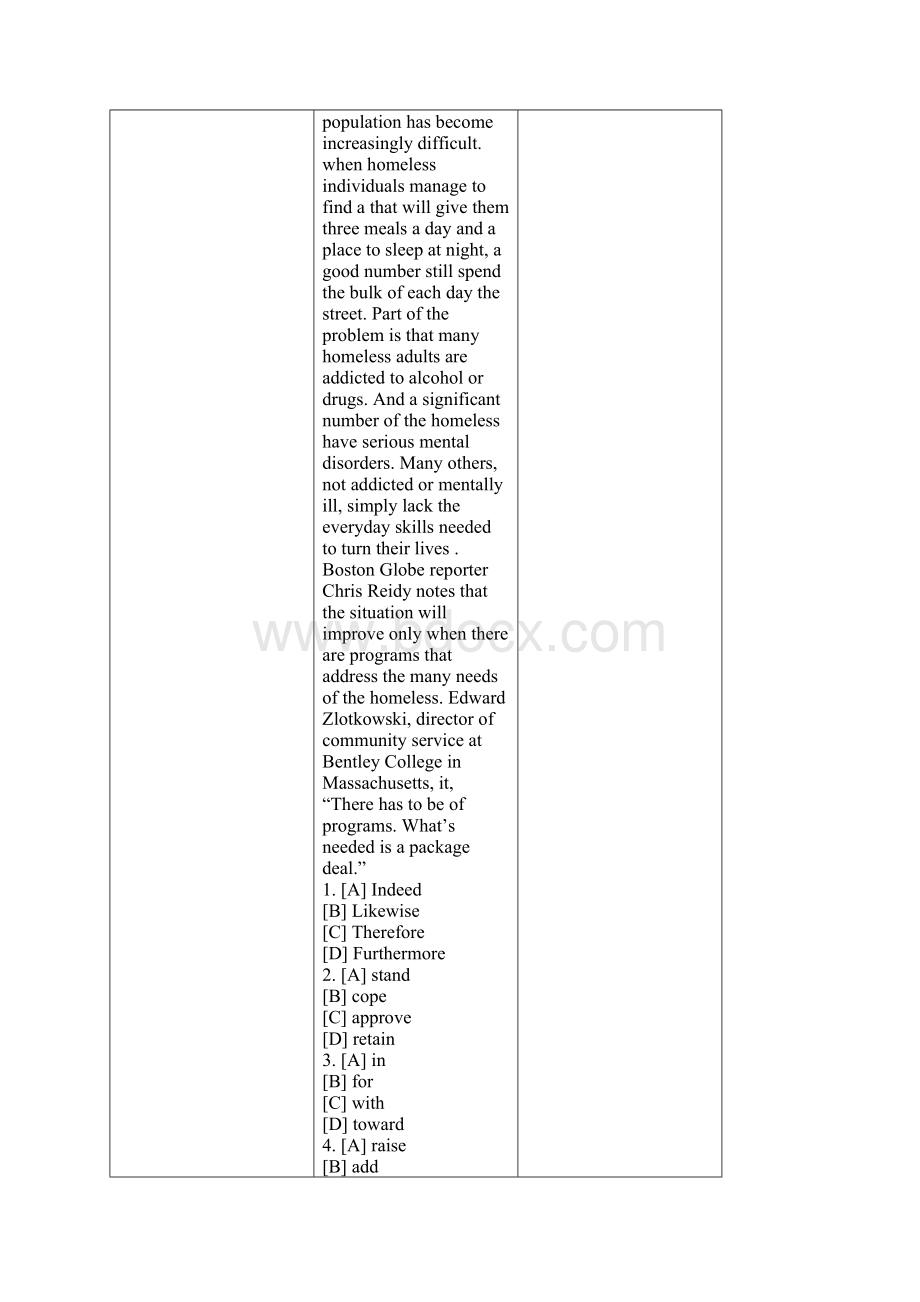 全国硕士研究生入学统一考试英语试题Word下载.docx_第2页