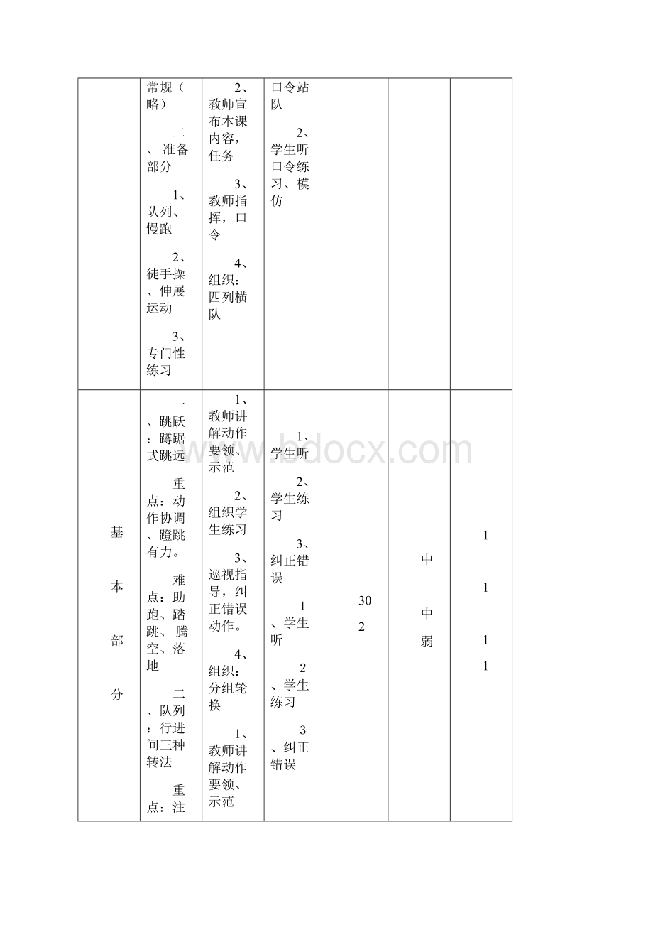 上期五六体育教案.docx_第3页