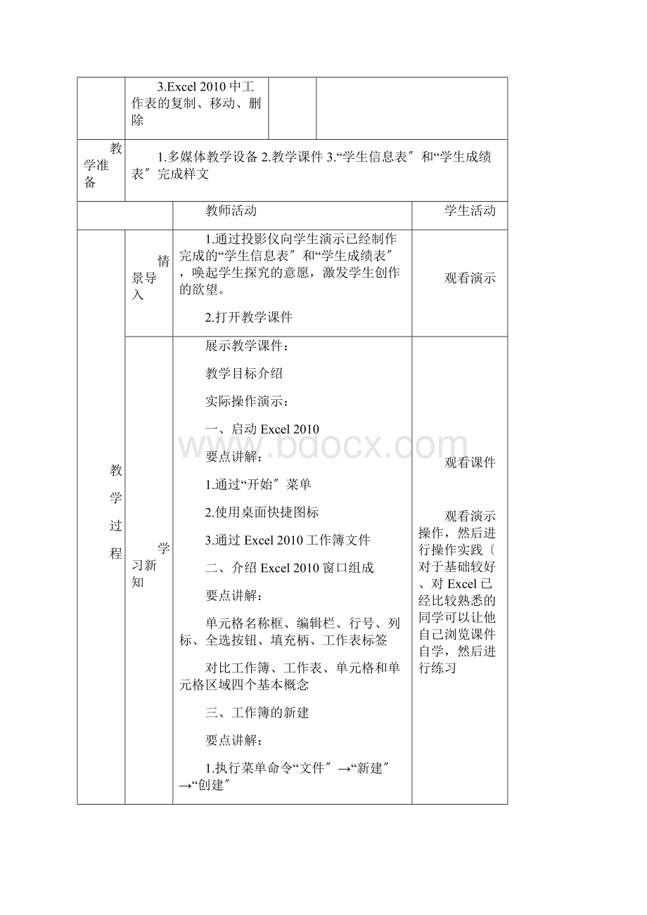 第五章电子表格软件应用Excel教案.docx_第2页