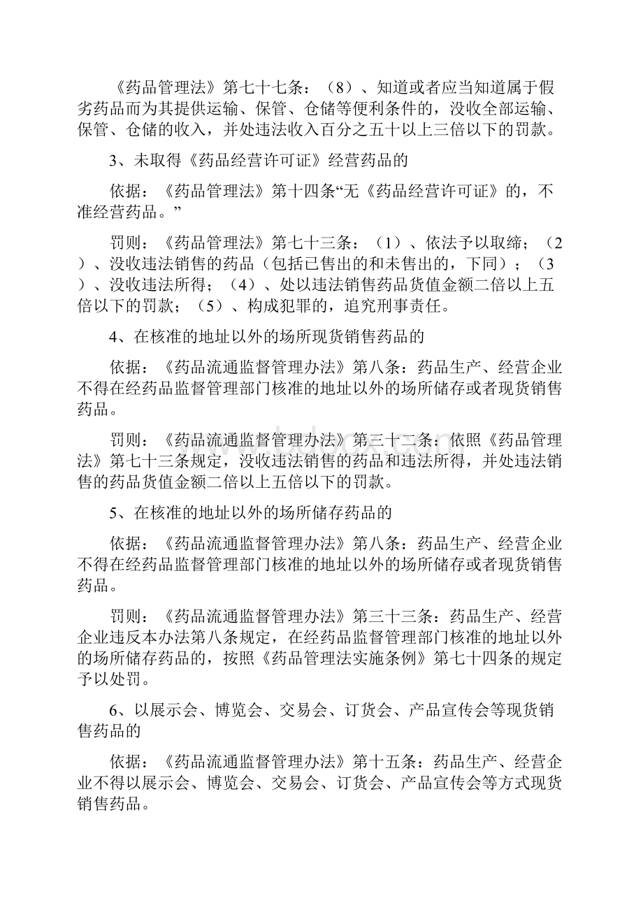 药品经营相关法律法规条款汇编.docx_第2页