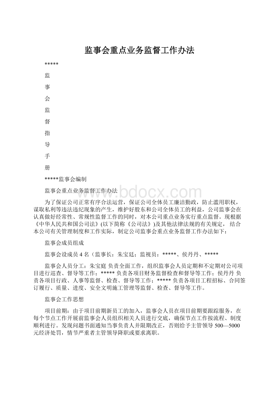 监事会重点业务监督工作办法.docx