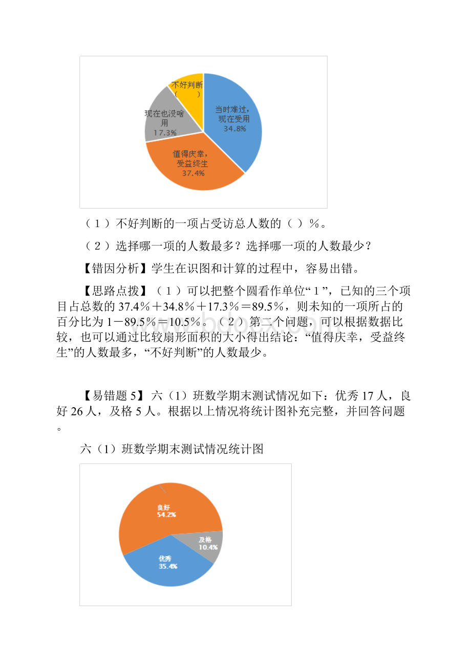 人教版六年级下册数学期末必考易错题汇总带习题Word文件下载.docx_第3页