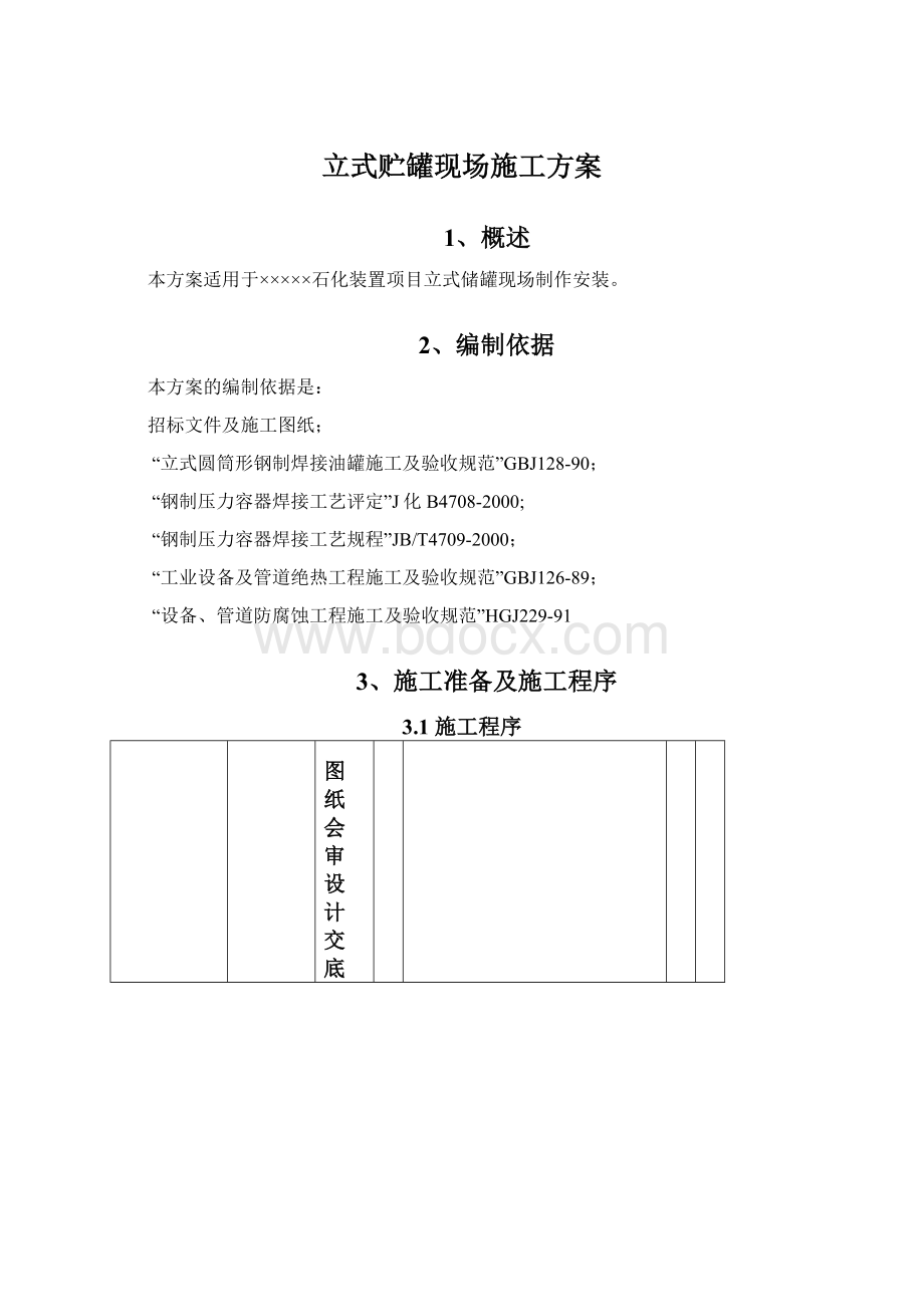 立式贮罐现场施工方案Word下载.docx