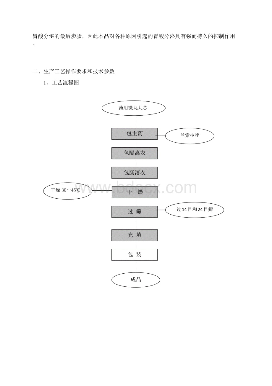 整理兰索拉唑肠溶胶囊中试工艺规程090415Word格式文档下载.docx_第3页