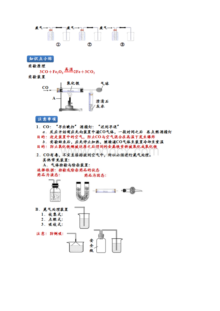 第08讲一氧化碳还原氧化铁的实验Word下载.docx_第2页