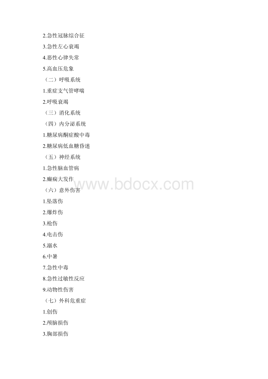 需要紧急救治的急危重伤病标准及诊疗规范doc.docx_第2页