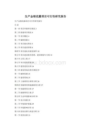 生产金银花露项目可行性研究报告.docx