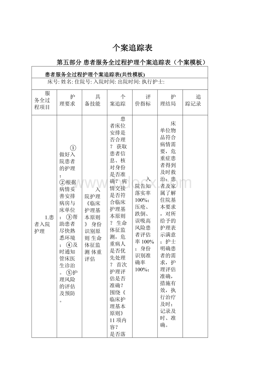 个案追踪表Word下载.docx