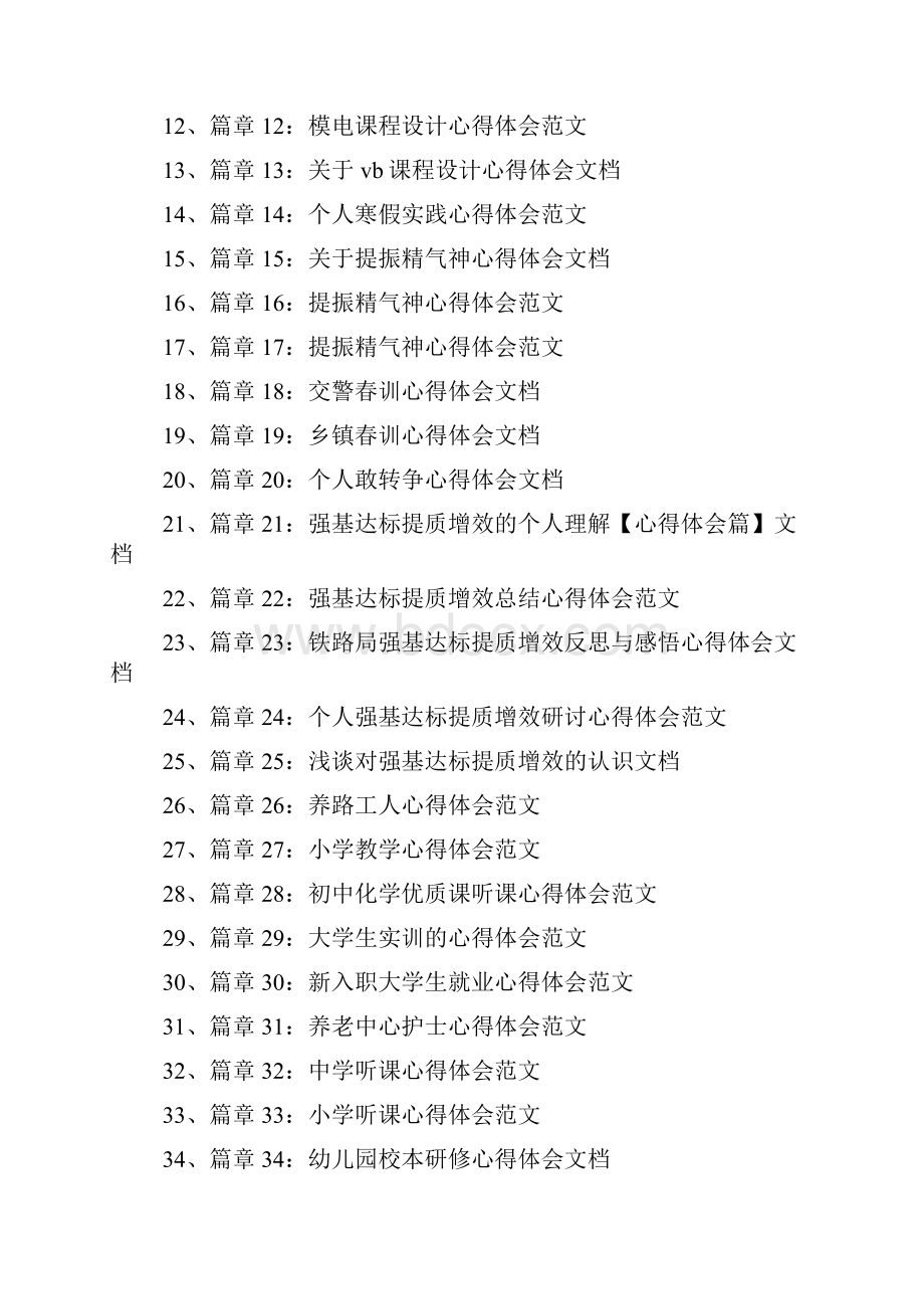 心得体会范文100篇Word文件下载.docx_第2页