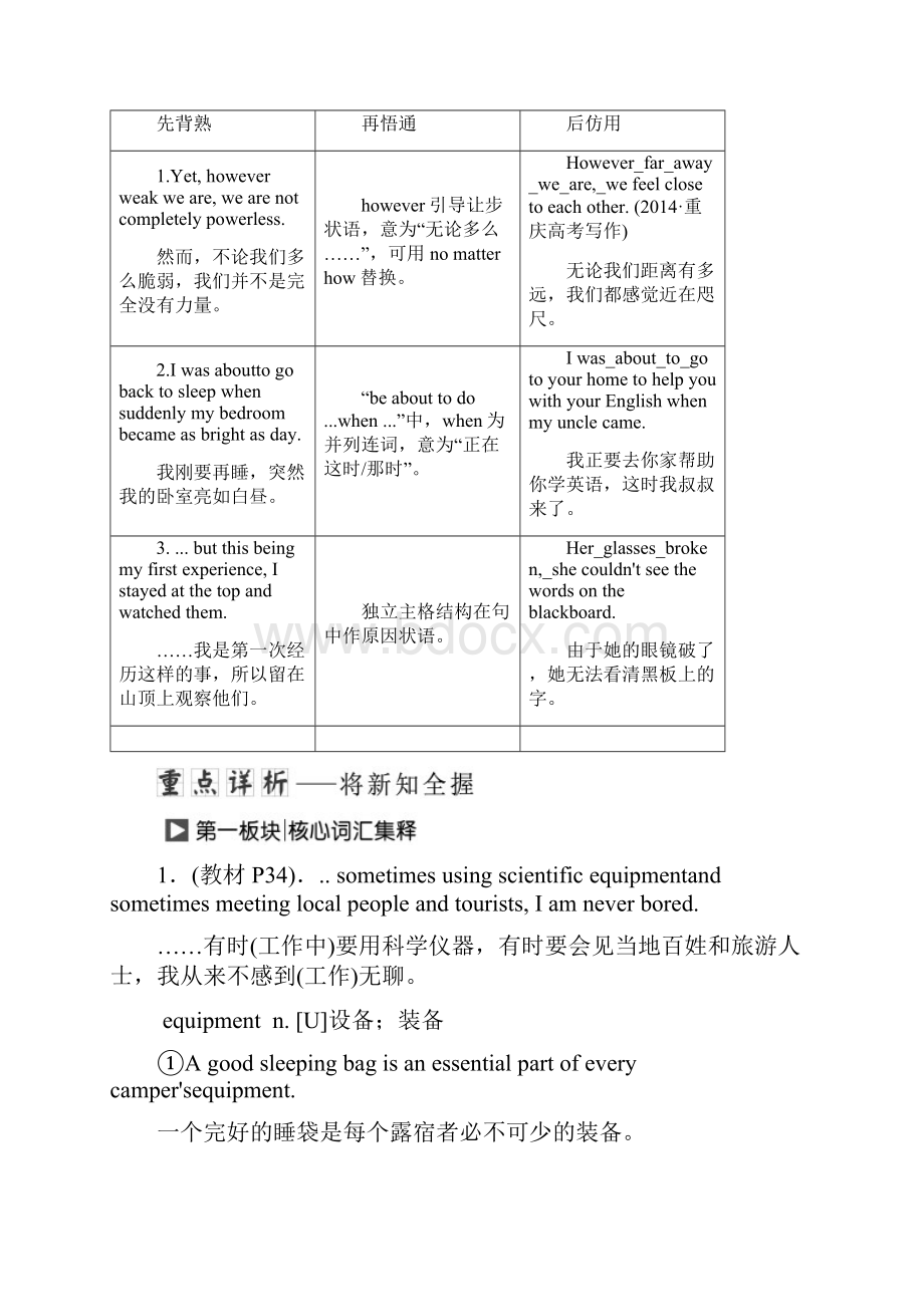 高中英语 Unit 5 The power of nature Section Ⅱ Warming.docx_第3页