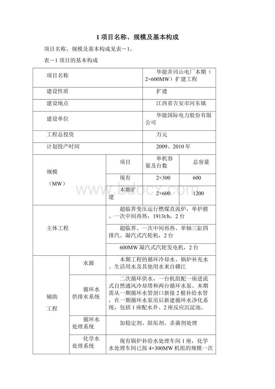 华能井冈山电厂本期工程2600MW机组.docx_第2页