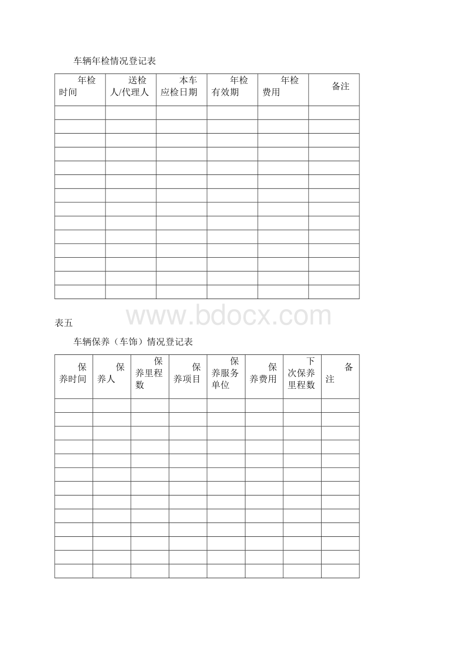 车辆管理档案及相关表格Word文件下载.docx_第3页