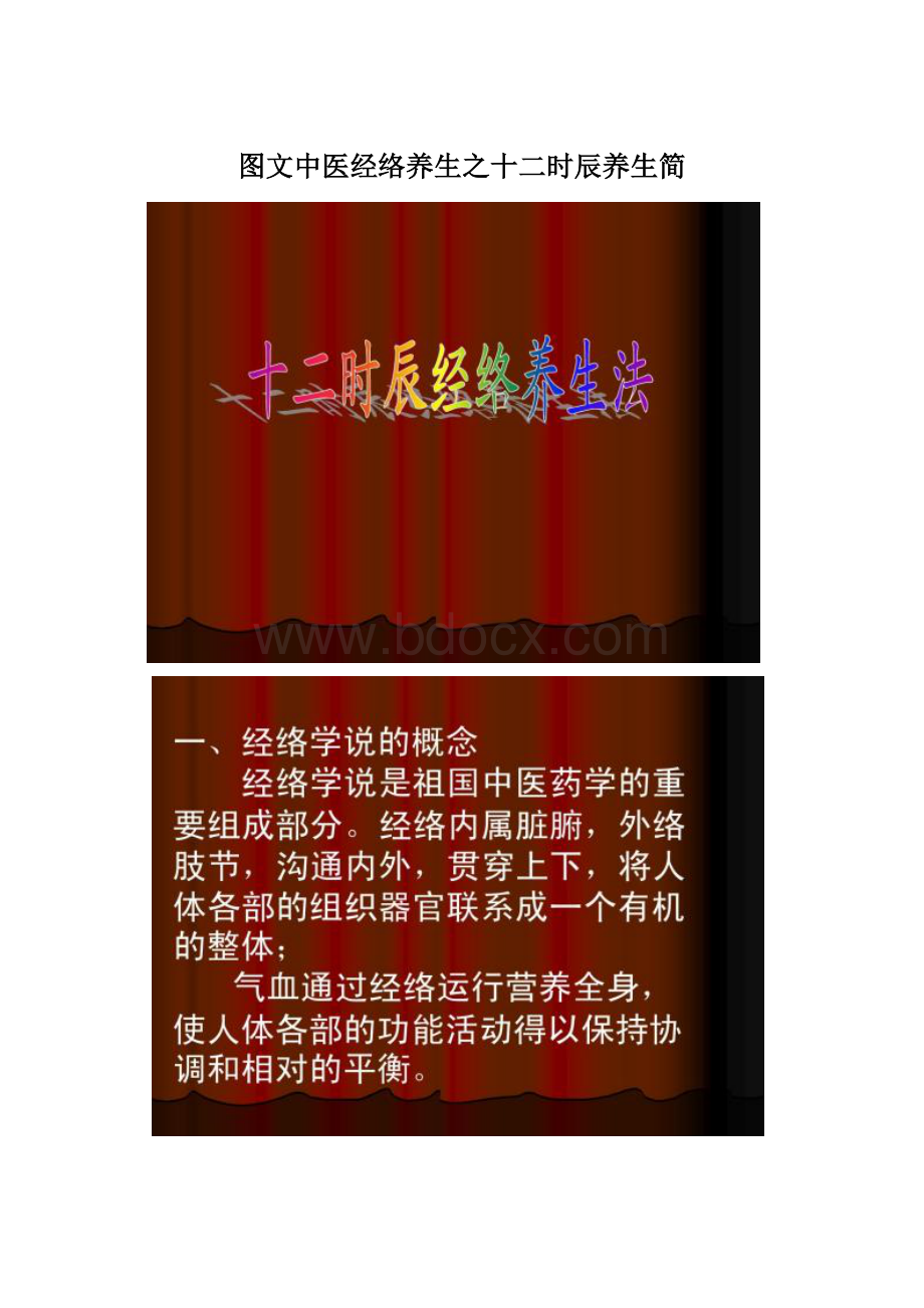 图文中医经络养生之十二时辰养生简Word下载.docx_第1页