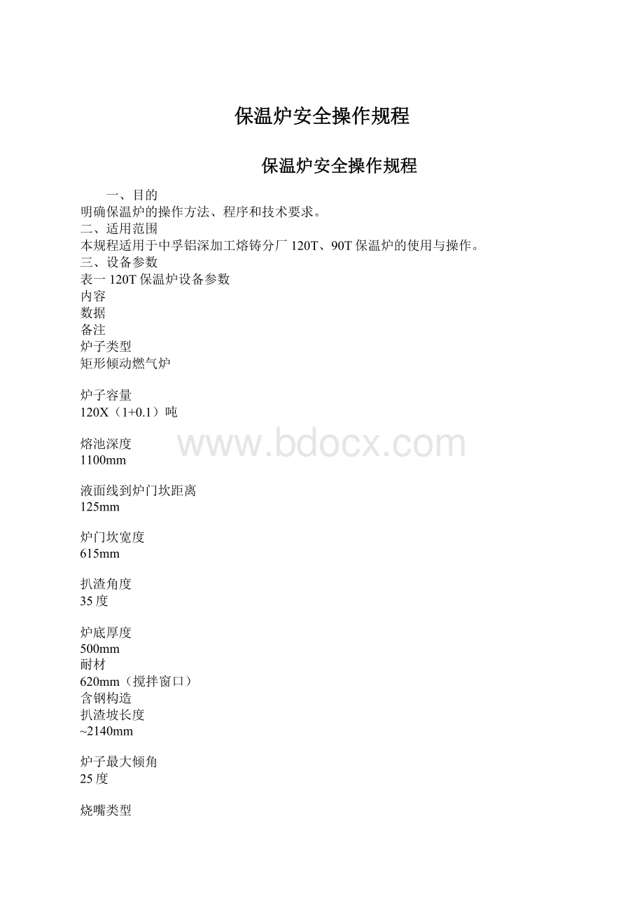 保温炉安全操作规程.docx_第1页