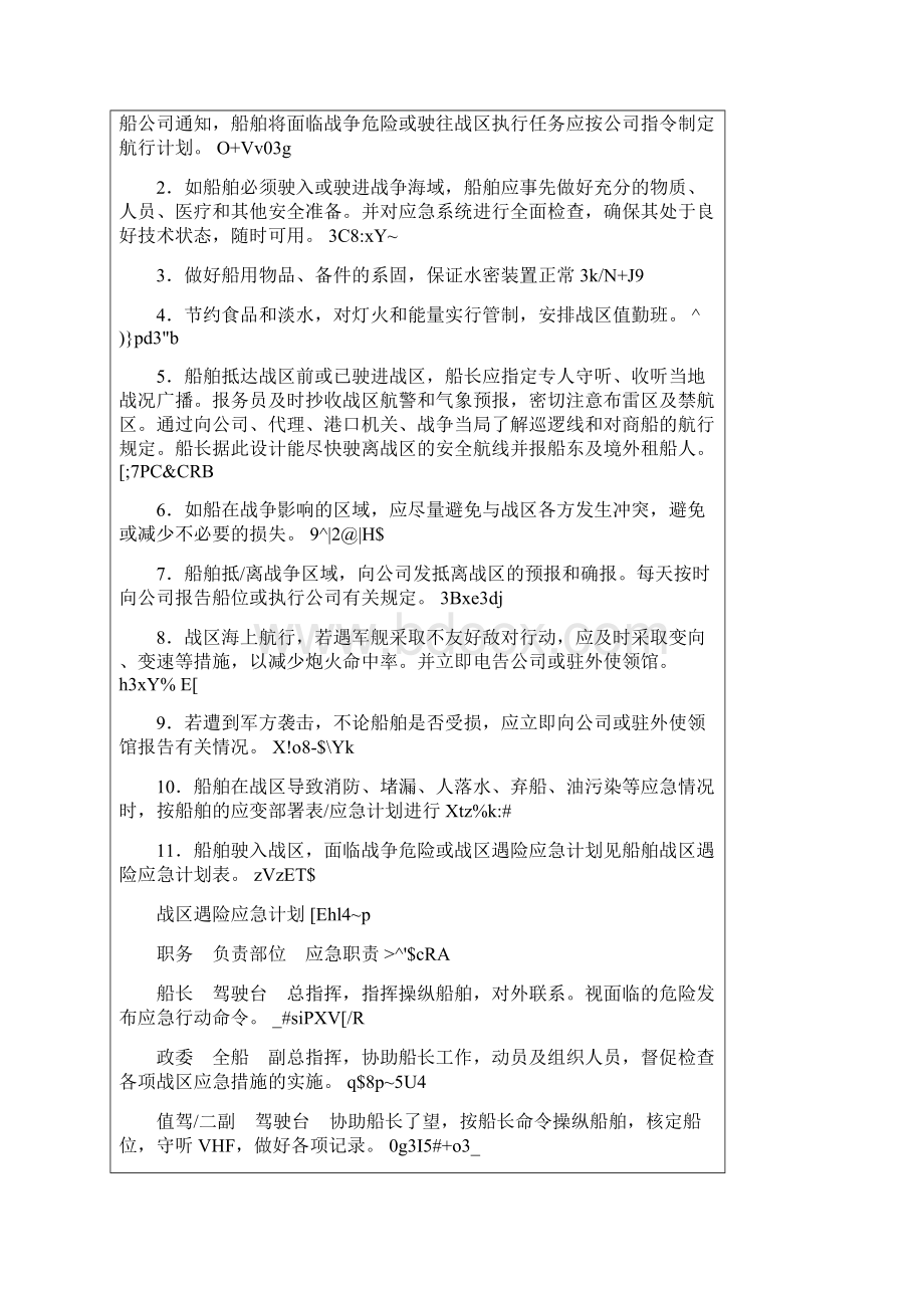 海上航行船舶各种应急预案计划.docx_第3页