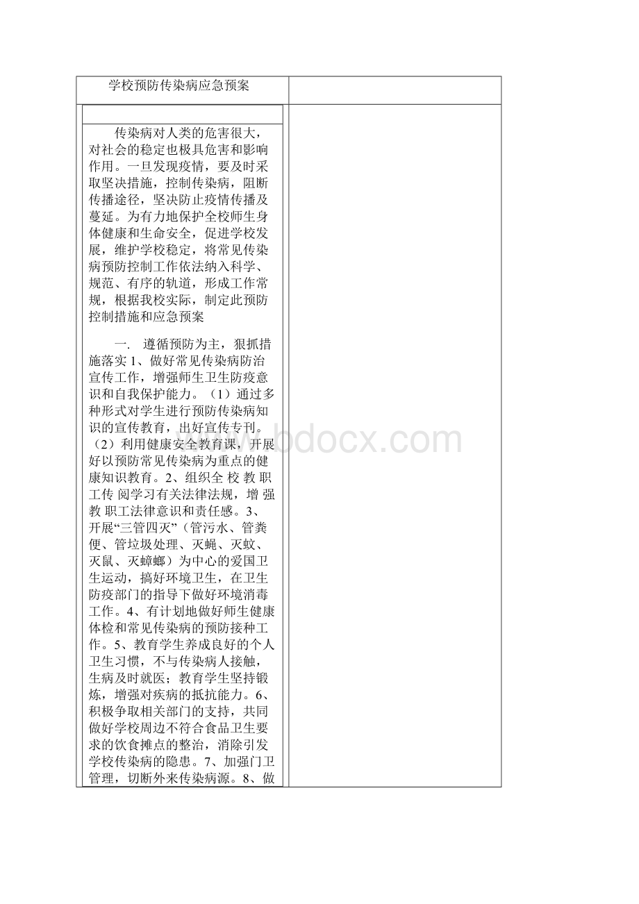 学校常见传染病预防控制措施及应急预案.docx_第3页