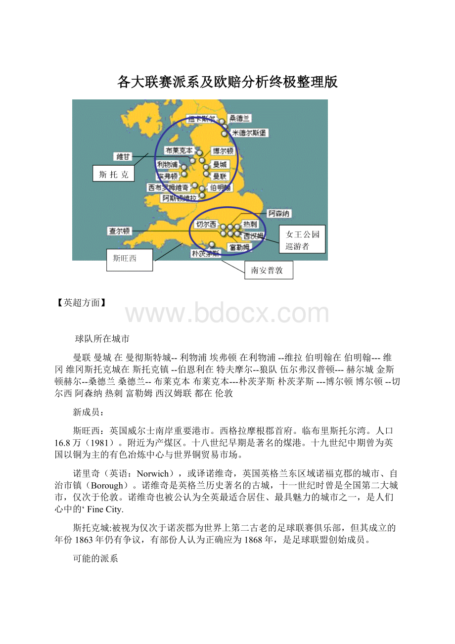 各大联赛派系及欧赔分析终极整理版.docx_第1页