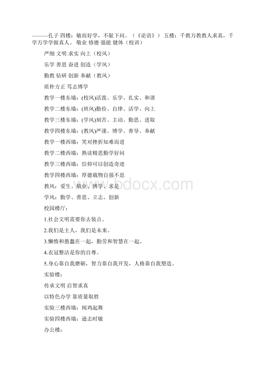 口号标语之校园文明标语牌Word文档下载推荐.docx_第3页